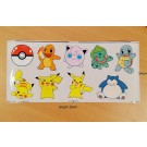 Pokemon 9pcs Stickers, 6 sheets