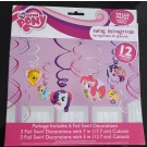 My Little Pony Swirl Decorations 12pcs