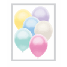 12" Pearl Coloured Assorted Latex Balloons