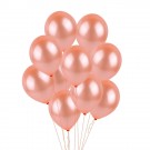 12in Pearl Rose Gold Latex Balloons