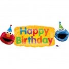 42" Sesame Street Happy Birthday Foil Balloon