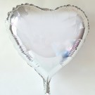 32" Silver Heart Balloon