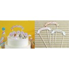 Coloured Striped Happy Birthday Small Pick Banner for Cake