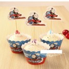 Thomas Train cupcake skirting and cupcake pics Set 12pcs