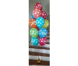 Colourful Polka Dot Happy Birthday Latex Balloons Bouquet