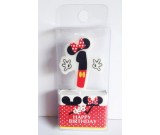 Minnie Mouse 1st Birthday Candle