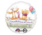 17in Winnie the Pooh Congratulations Foil Balloon