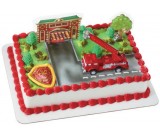 Fire truck and Fire Station Cake Decorating Set