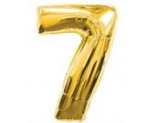 40" Gold Number 7 Foil Balloon