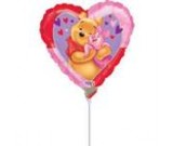 9in Winnie the Pooh Hug (Heart) Balloon