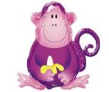 27" Jungle Party Monkey SuperShape Foil Balloon