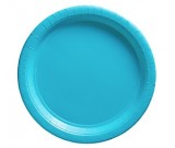 Blue Paper Dessert Plates 25pcs