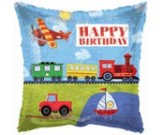 18" Happy Birthday Vehicle Foil Balloon