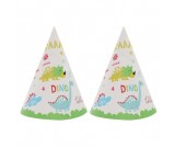 Dinosaur party cone hats 6pcs per pack