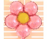18in Pink Flower Foil Balloon