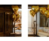 32" Gold Heart Balloon