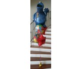 Cookie Monster 1st Birthday Balloon Bouquet