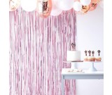 Pink Streamer Foil Curtains