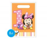 Minnie Mouse 1st Birthday Favor Bags 8pcs