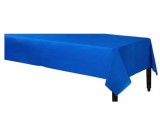 Royal Blue Plastic Table Cover 54in x 108in