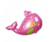 35in Pink Whale Jumbo Balloon