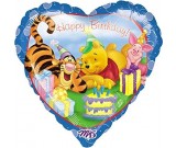 18in Winnie the Pooh & Tigger Happy Birthday