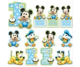 Mickey Mouse 1st Birthday Cutouts 12pc