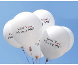 12" Will You Marry Me Latex Balloons