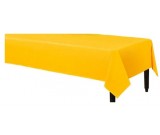 Sunshine Yellow Plastic Table Cover
