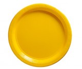Sunshine Yellow Paper Dessert Plates 50pcs
