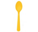 Sunshine Yellow Premium Plastic Spoons 25pcs